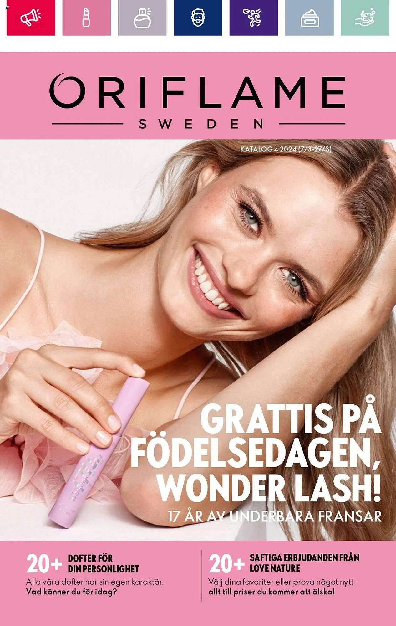Oriflame reklamblad från 7 mars till 27 mars 2024 - Reklamblad sidor