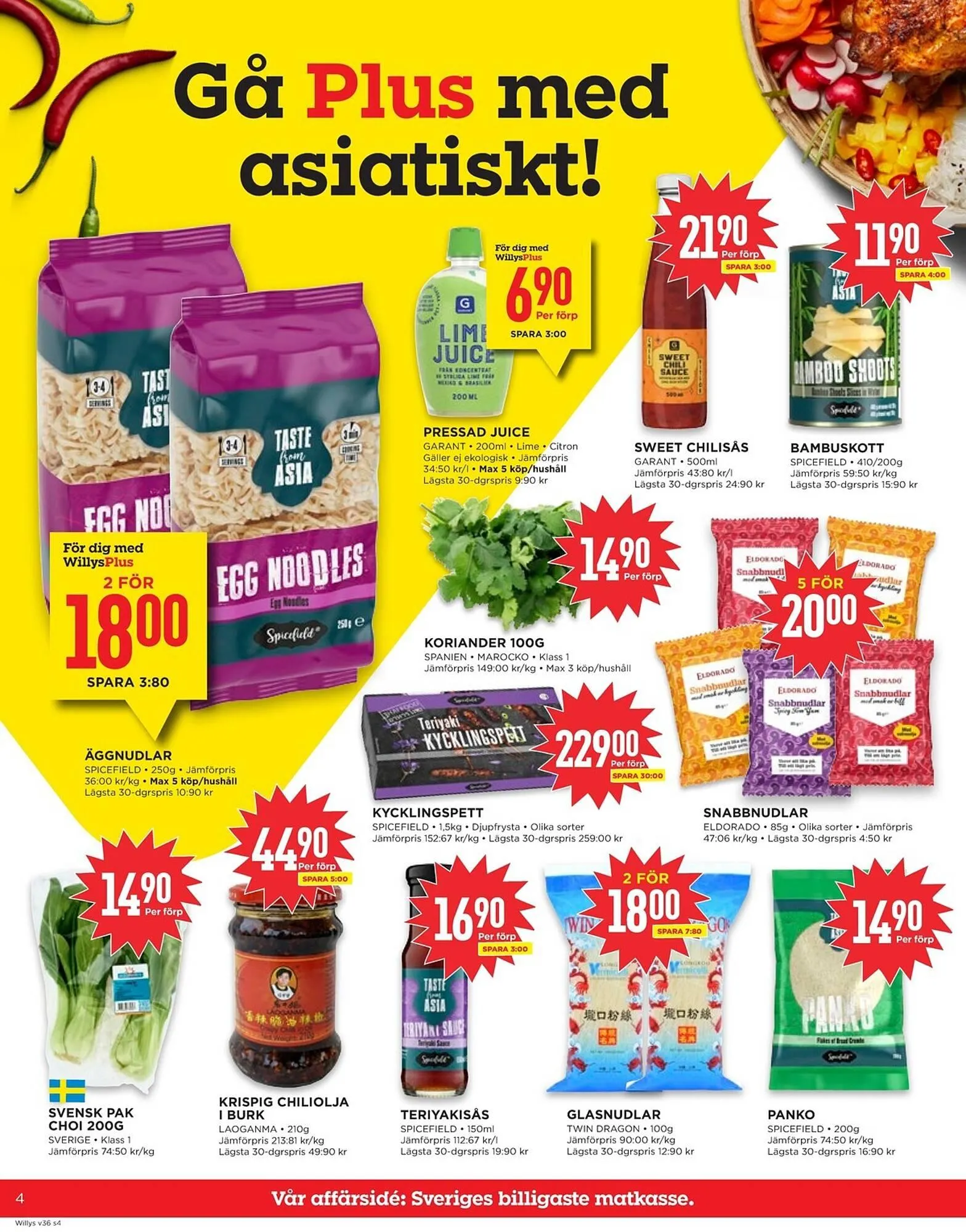 Willys reklamblad från 1 september till 7 september 2025 - Reklamblad sidor 4