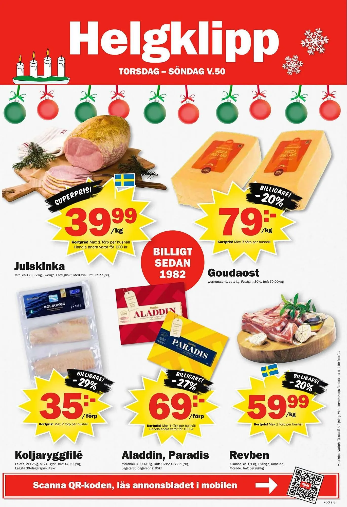 Pekås reklamblad från 8 december till 15 december 2025 - Reklamblad sidor 8