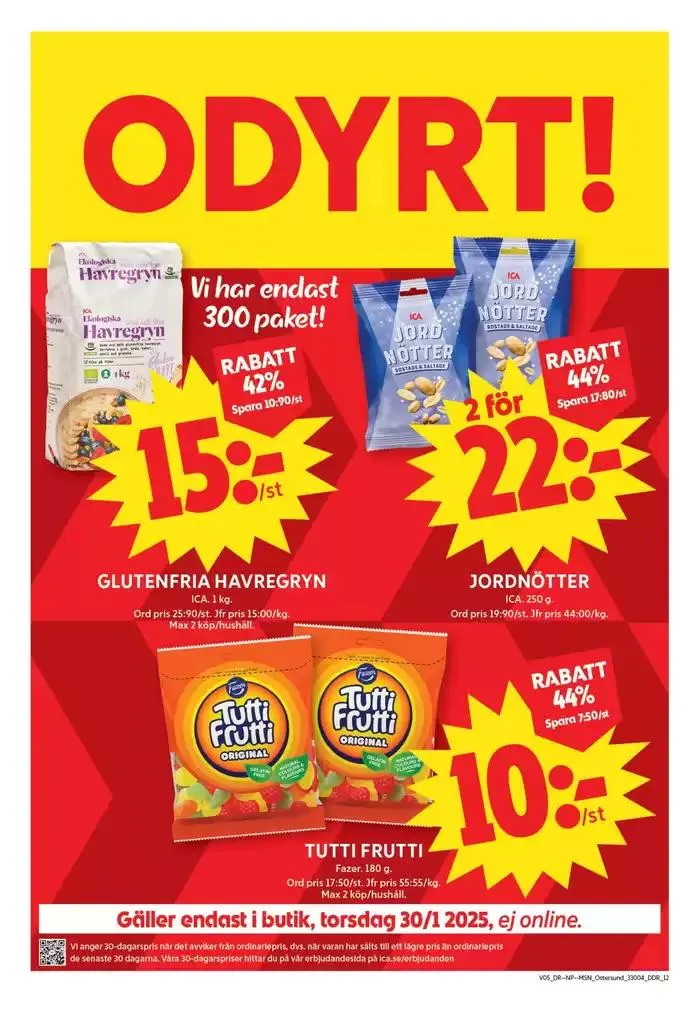 ICA Maxi Erbjudanden från 27 januari till 2 februari 2025 - Reklamblad sidor 12