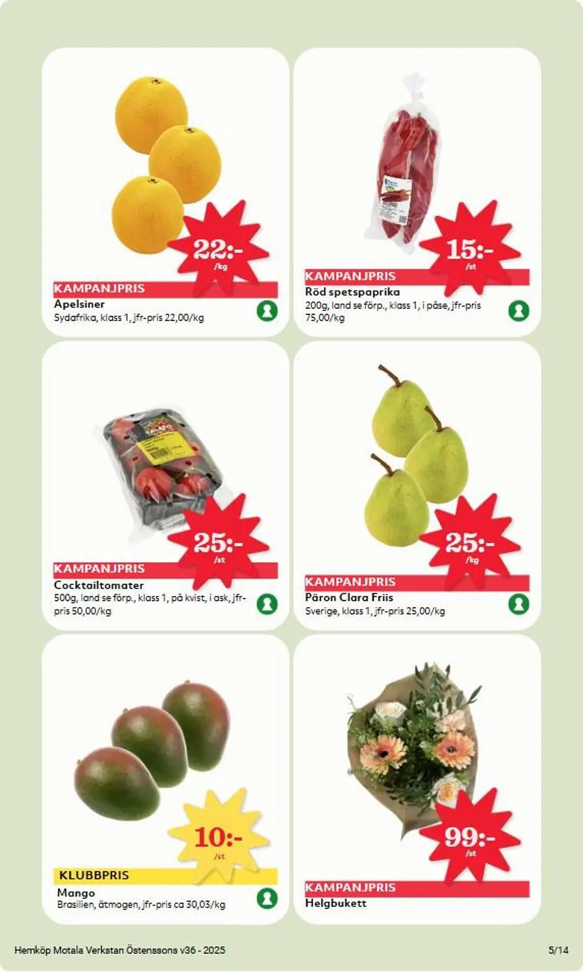 Östenssons reklamblad från 1 september till 7 september 2025 - Reklamblad sidor 5