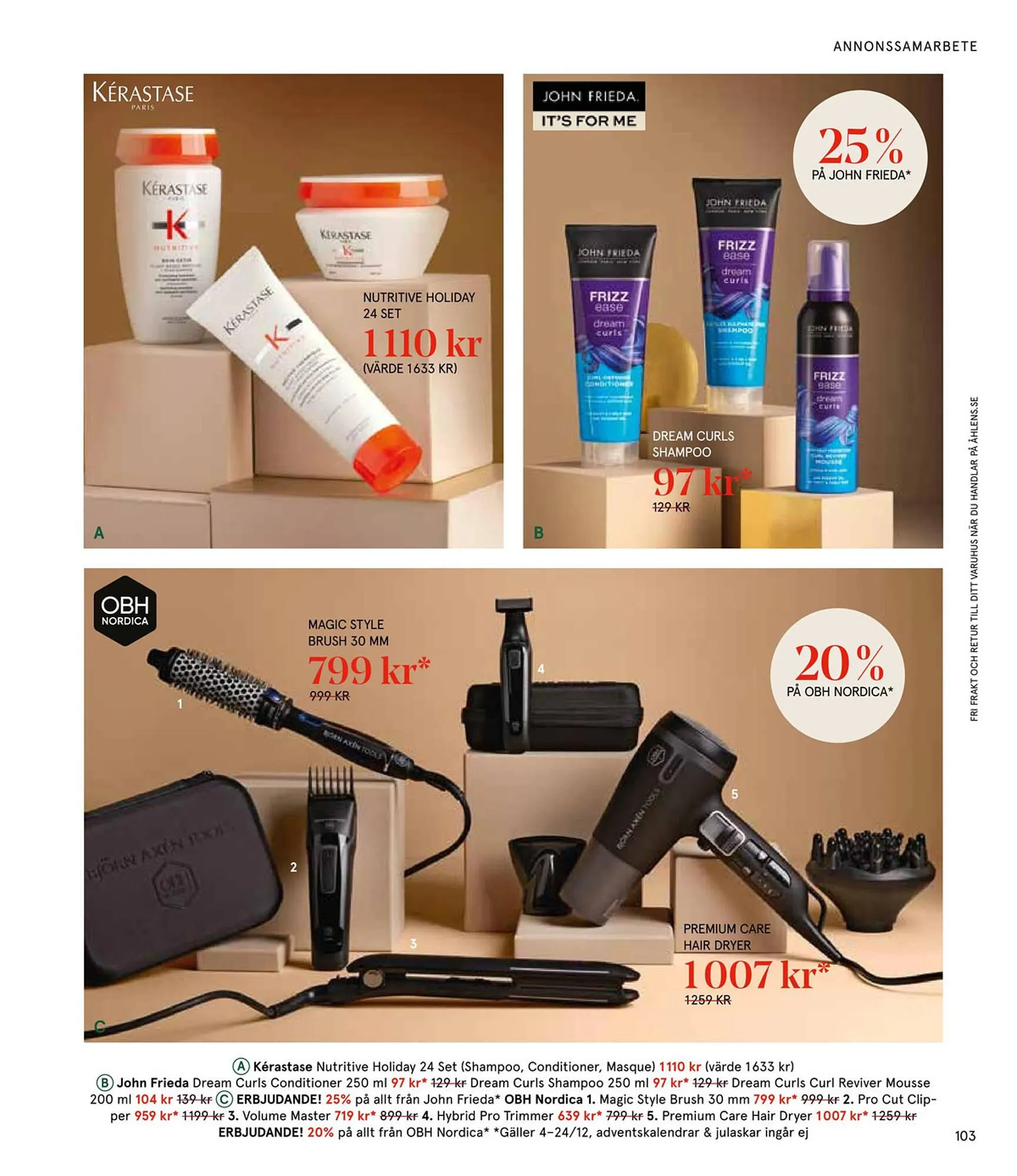 Åhléns reklamblad från 25 november till 24 december 2024 - Reklamblad sidor 103