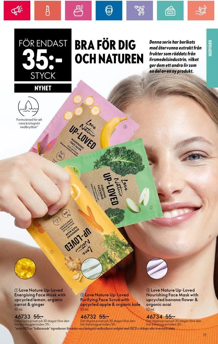 Oriflame reklamblad från 20 juni till 4 juli 2024 - Reklamblad sidor 71