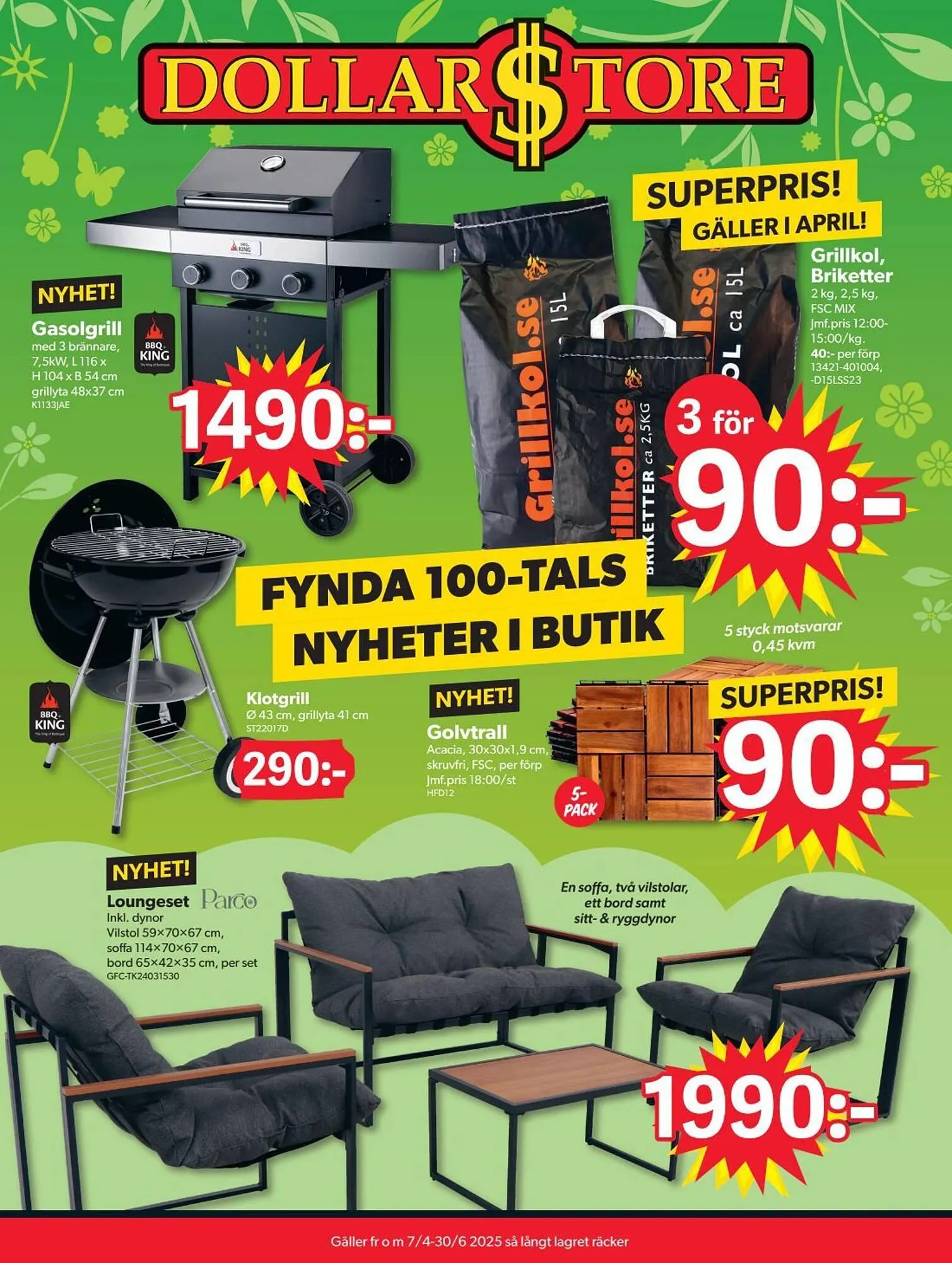 DollarStore reklamblad från 7 april till 30 juni 2025 - Reklamblad sidor 1