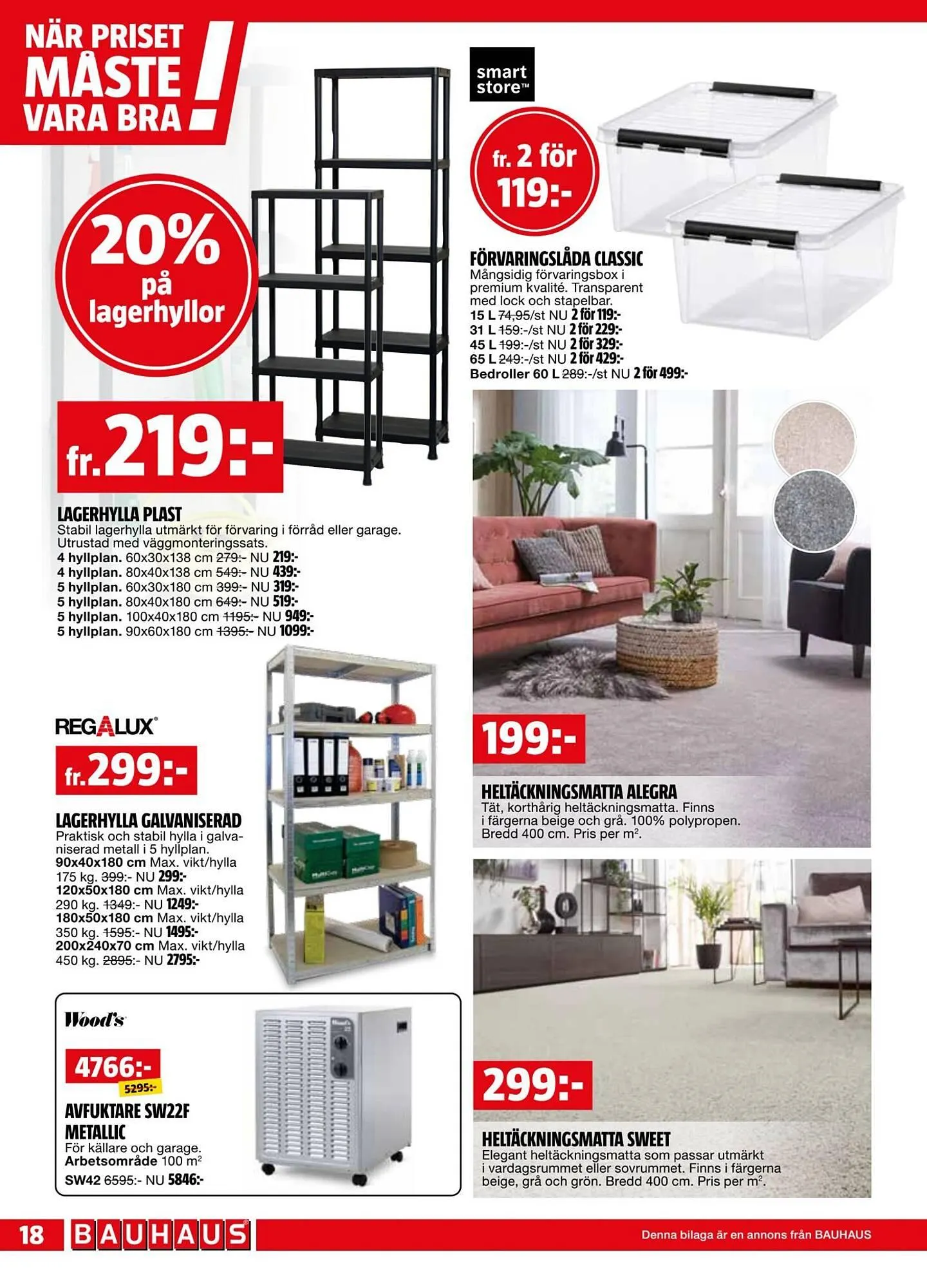 Bauhaus reklamblad från 1 september till 14 september 2025 - Reklamblad sidor 18