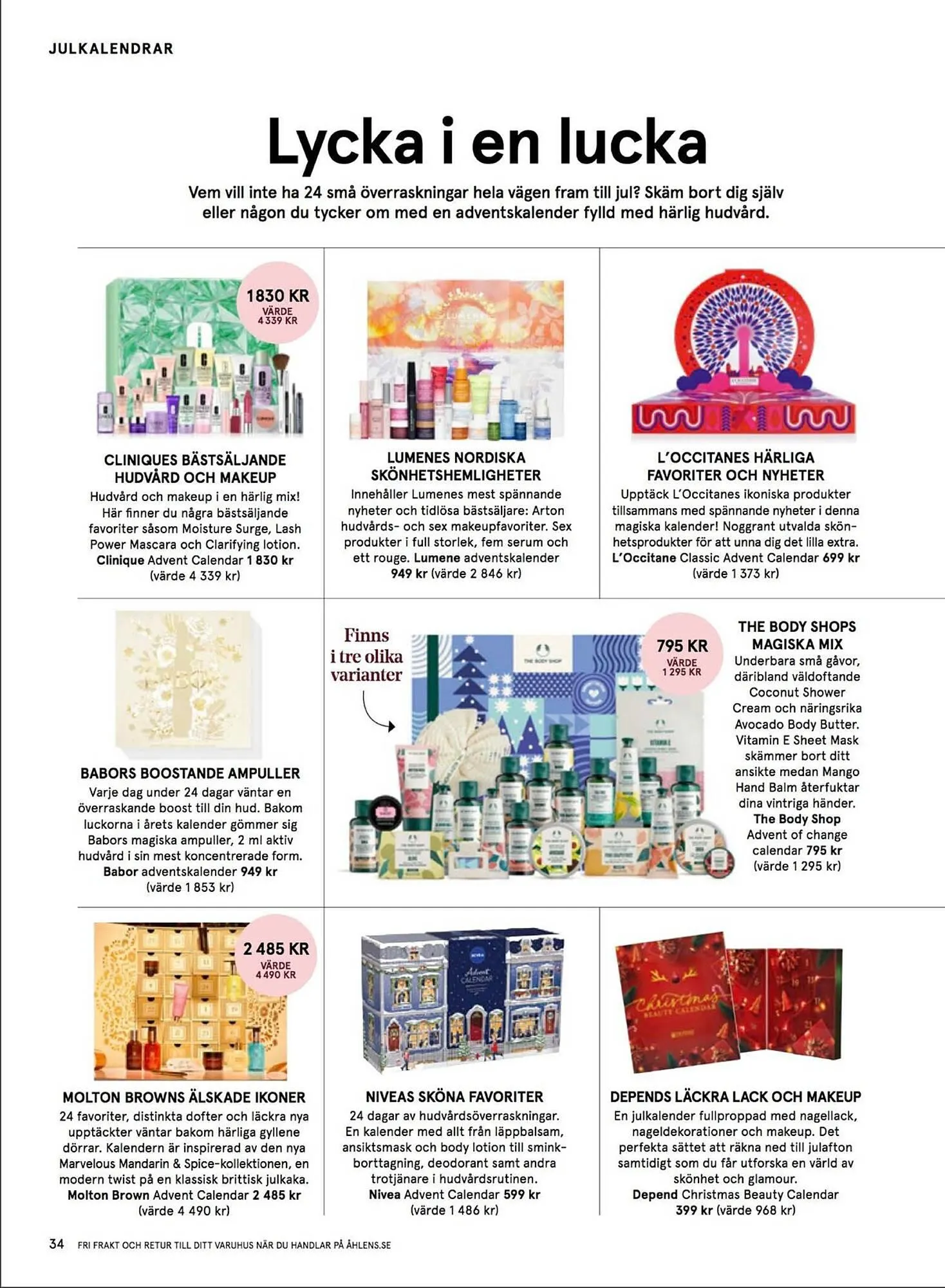 Åhléns reklamblad från 4 oktober till 24 oktober 2023 - Reklamblad sidor 34