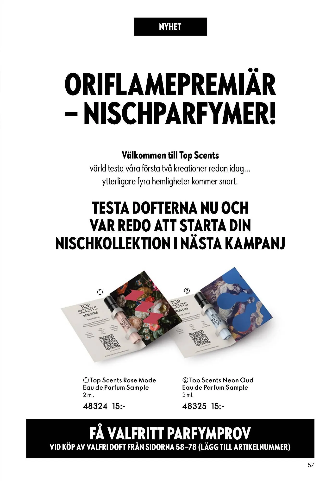 Oriflame reklamblad från 1 april till 30 april 2026 - Reklamblad sidor 57