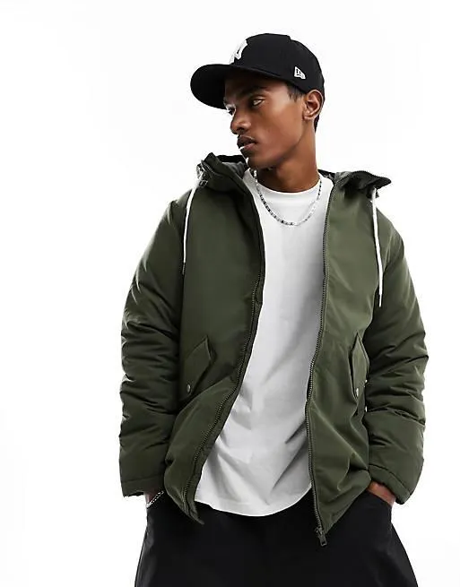 Jack & Jones – Khakigrön parkas