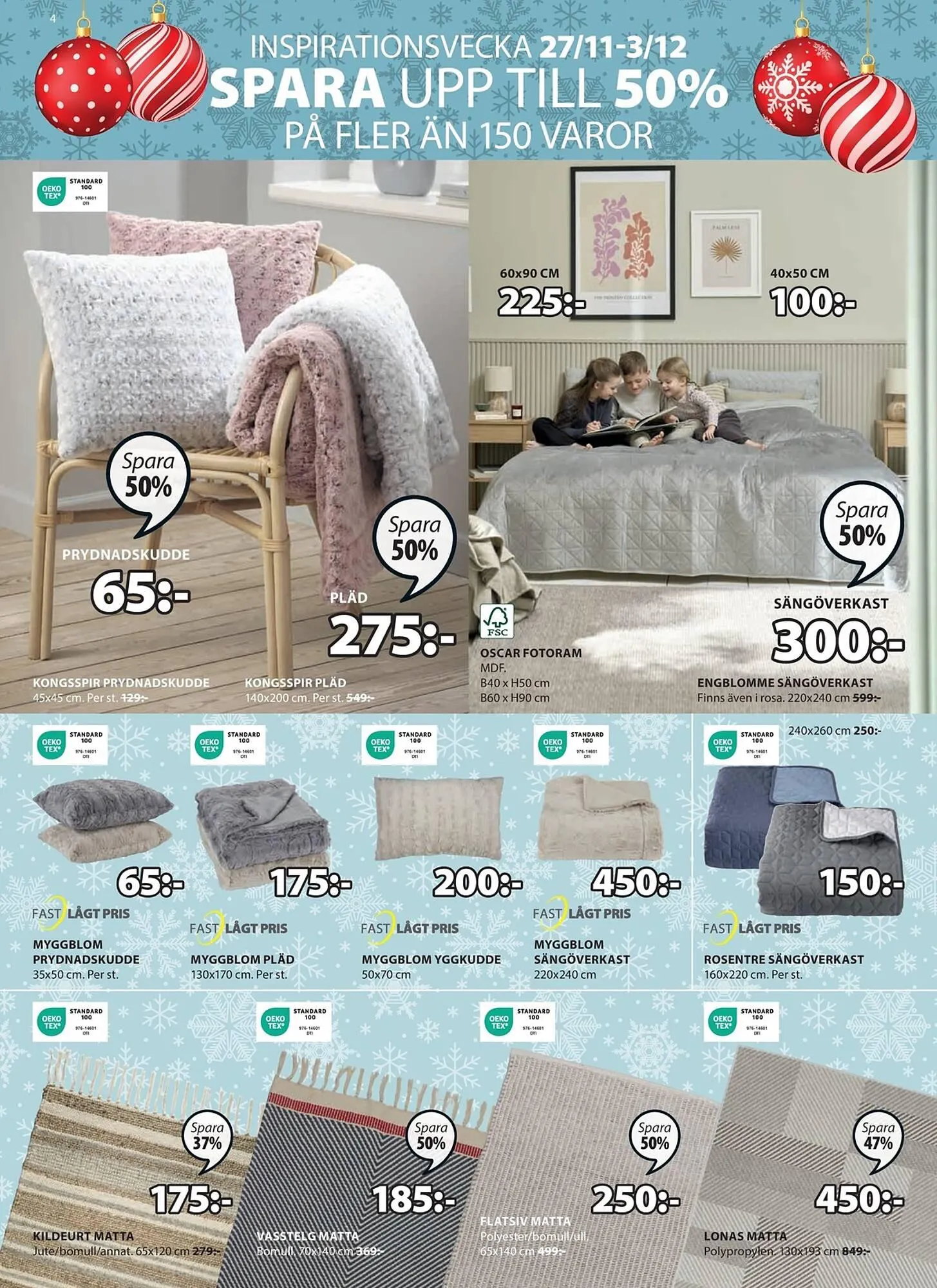 JYSK reklamblad från 27 november till 10 december 2023 - Reklamblad sidor 4