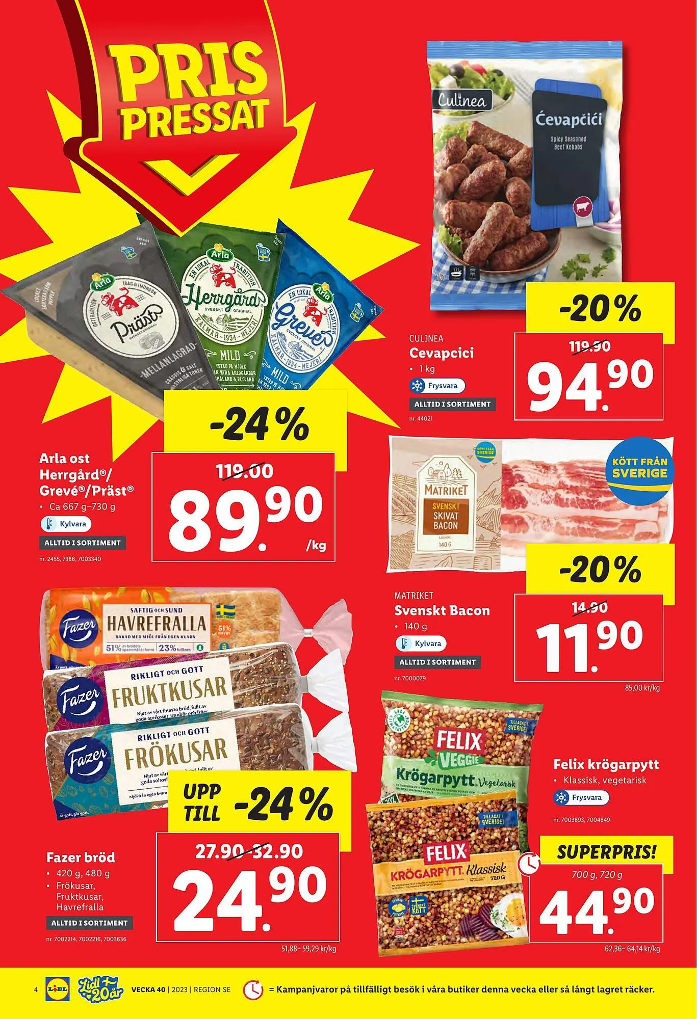 Lidl reklamblad från 2 oktober till 8 oktober 2023 - Reklamblad sidor 4