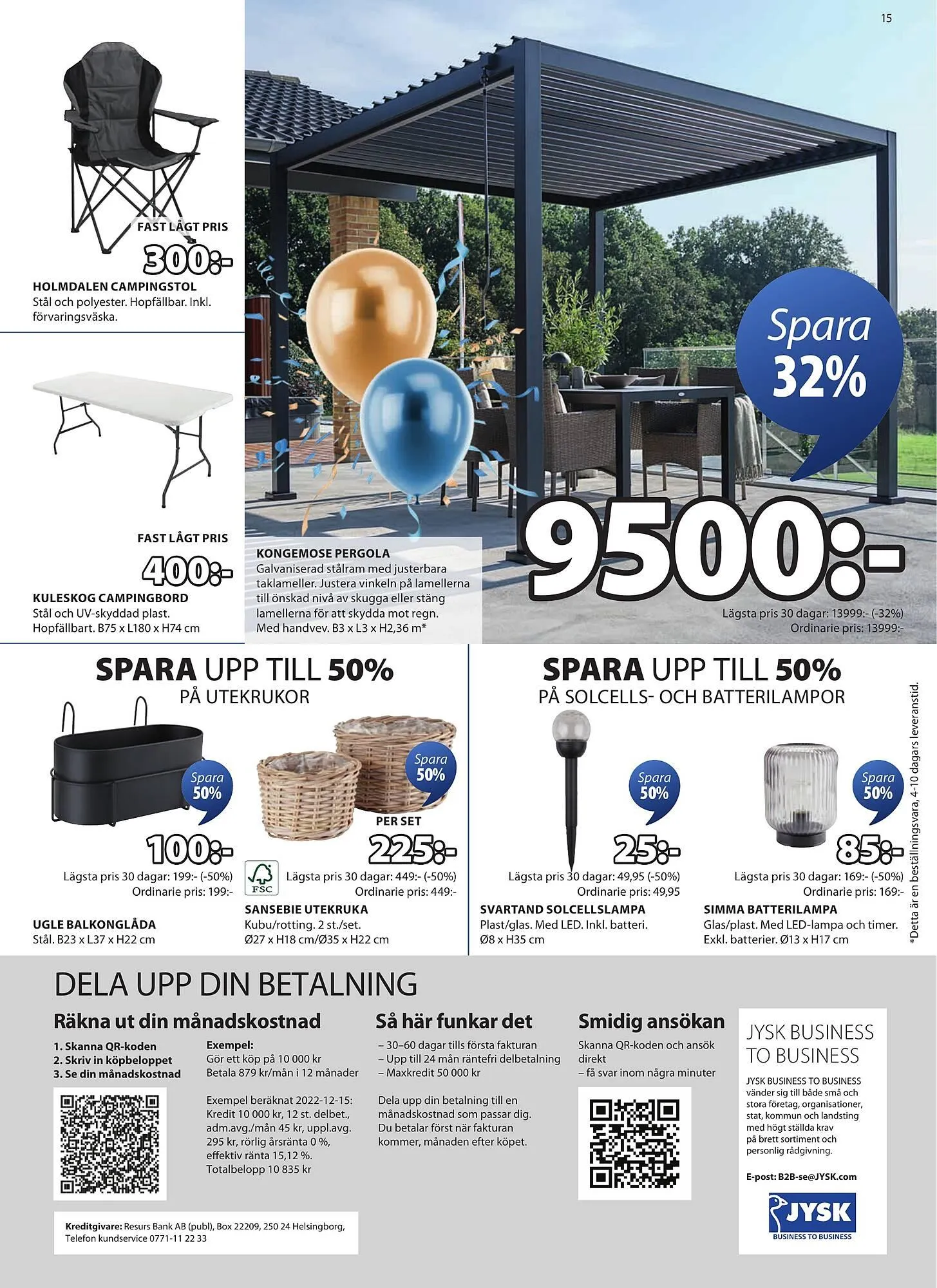 JYSK reklamblad från 31 mars till 13 april 2025 - Reklamblad sidor 15