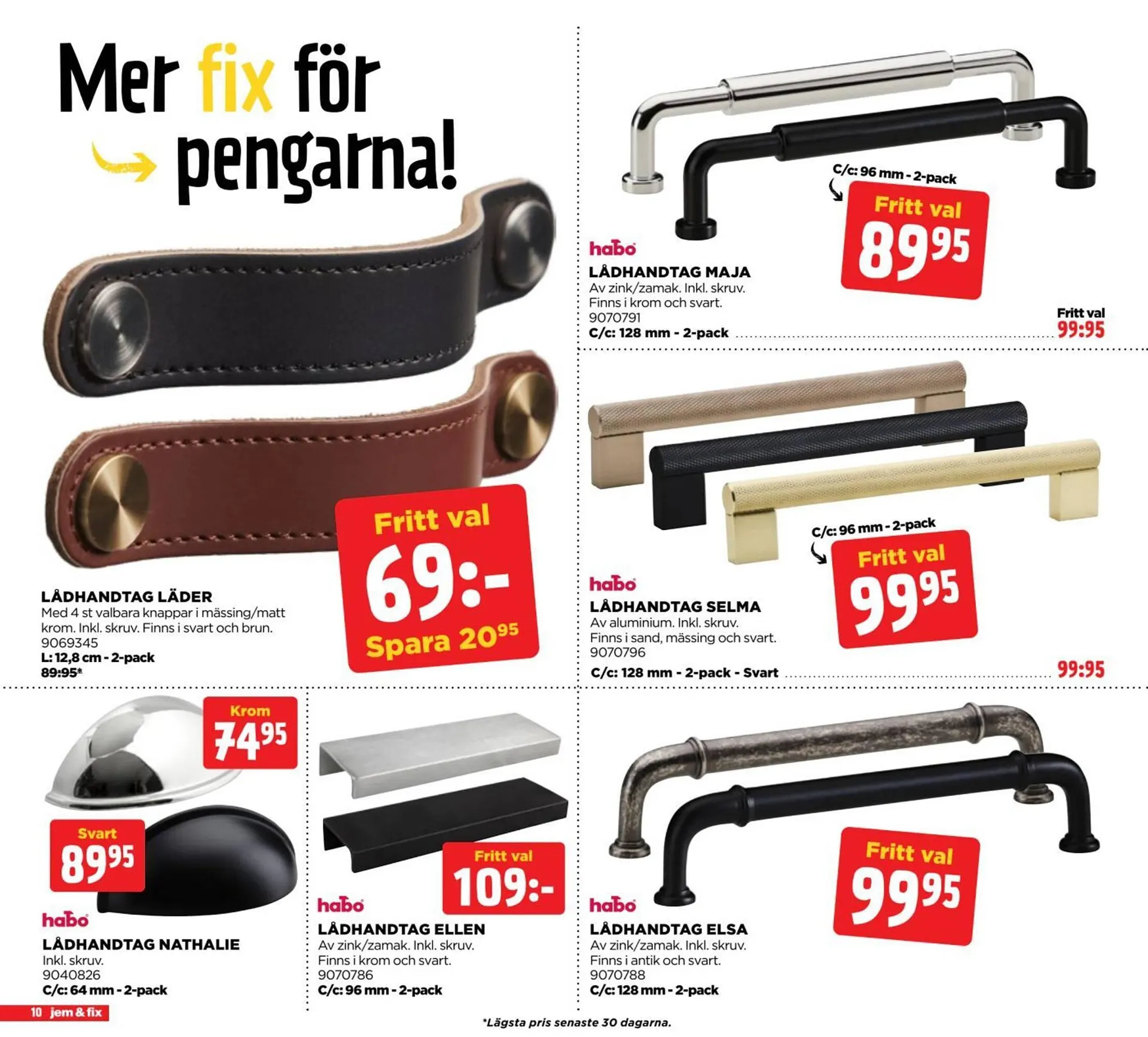 Jem&Fix reklamblad från 25 augusti till 8 september 2025 - Reklamblad sidor 10