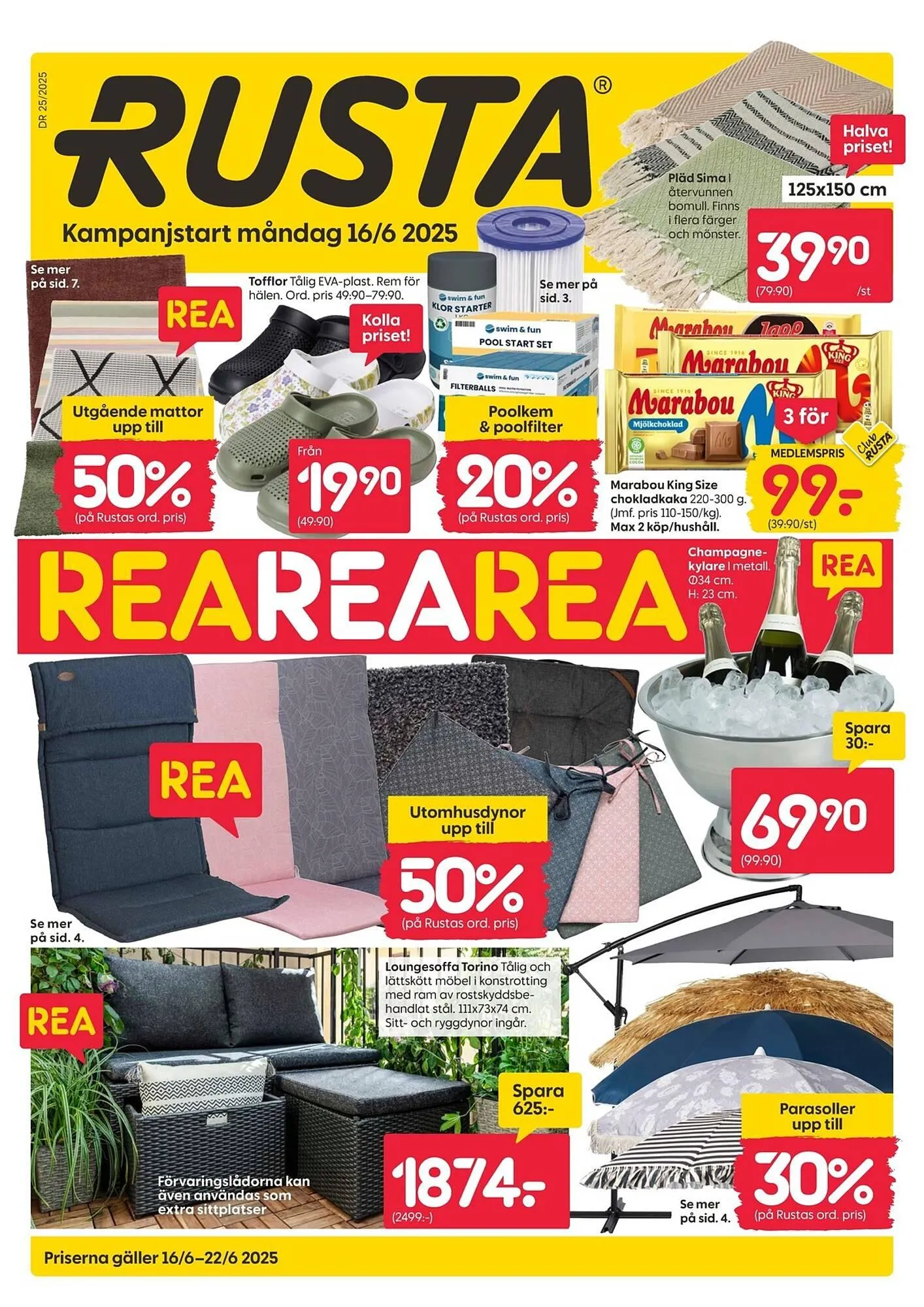 Rusta reklamblad från 16 juni till 22 juni 2025 - Reklamblad sidor 1