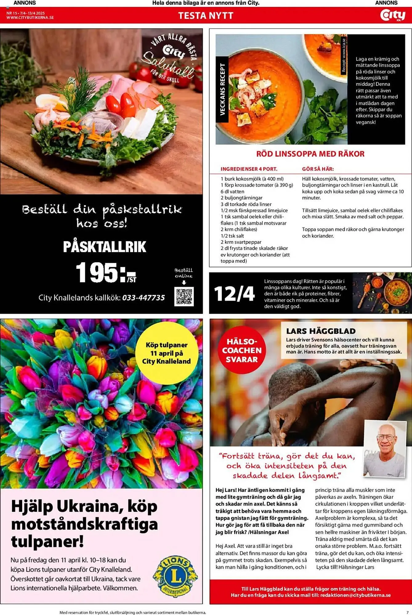 ICA Kvantum reklamblad från 7 april till 13 april 2025 - Reklamblad sidor 7