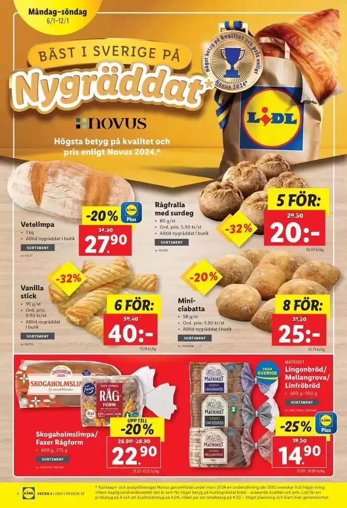Aktuella deals och erbjudanden från 6 januari till 12 januari 2025 - Reklamblad sidor 4