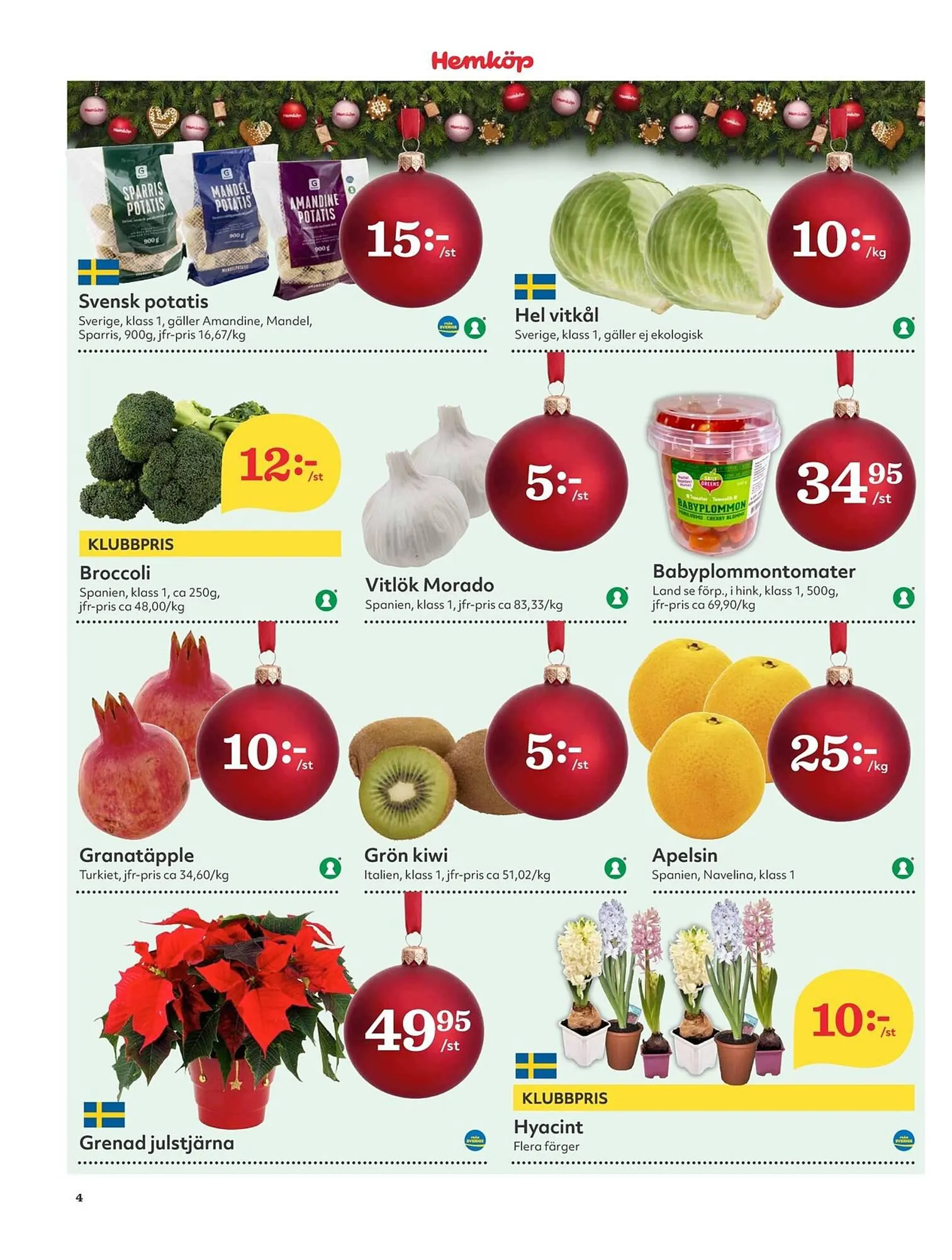 Hemköp reklamblad från 27 november till 3 december 2023 - Reklamblad sidor 4