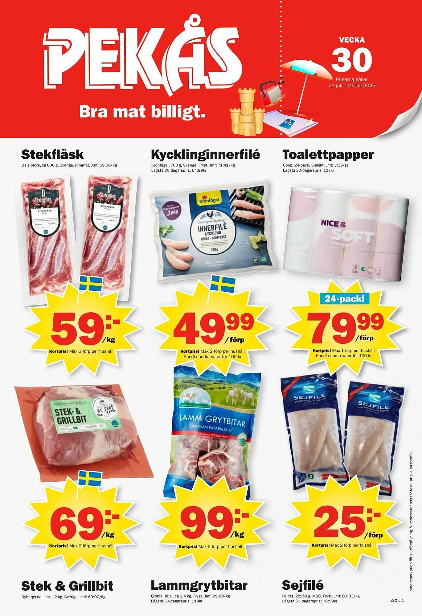 Pekås reklamblad - 1