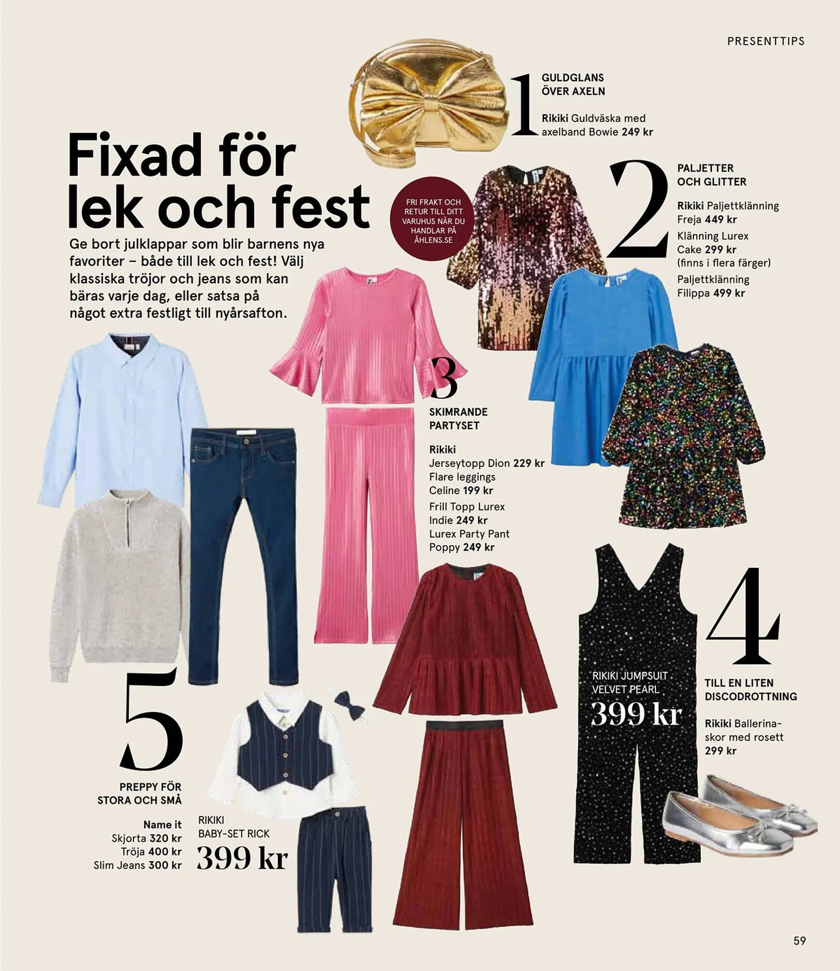 Åhléns reklamblad från 25 november till 24 december 2024 - Reklamblad sidor 59