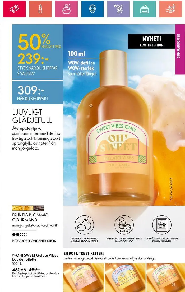 Oriflame reklamblad från 20 juni till 4 juli 2024 - Reklamblad sidor 25