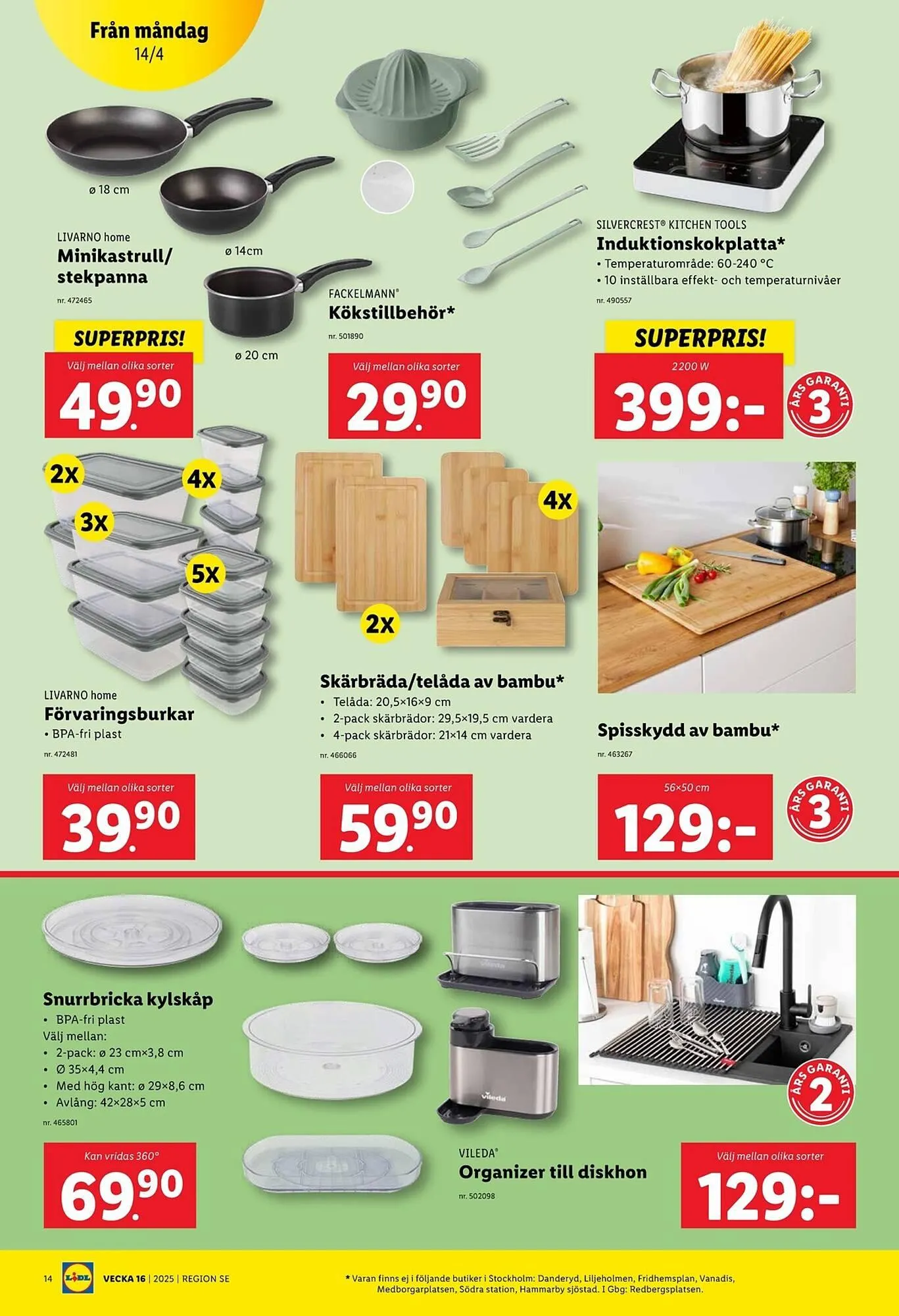 Lidl reklamblad från 14 april till 20 april 2025 - Reklamblad sidor 14
