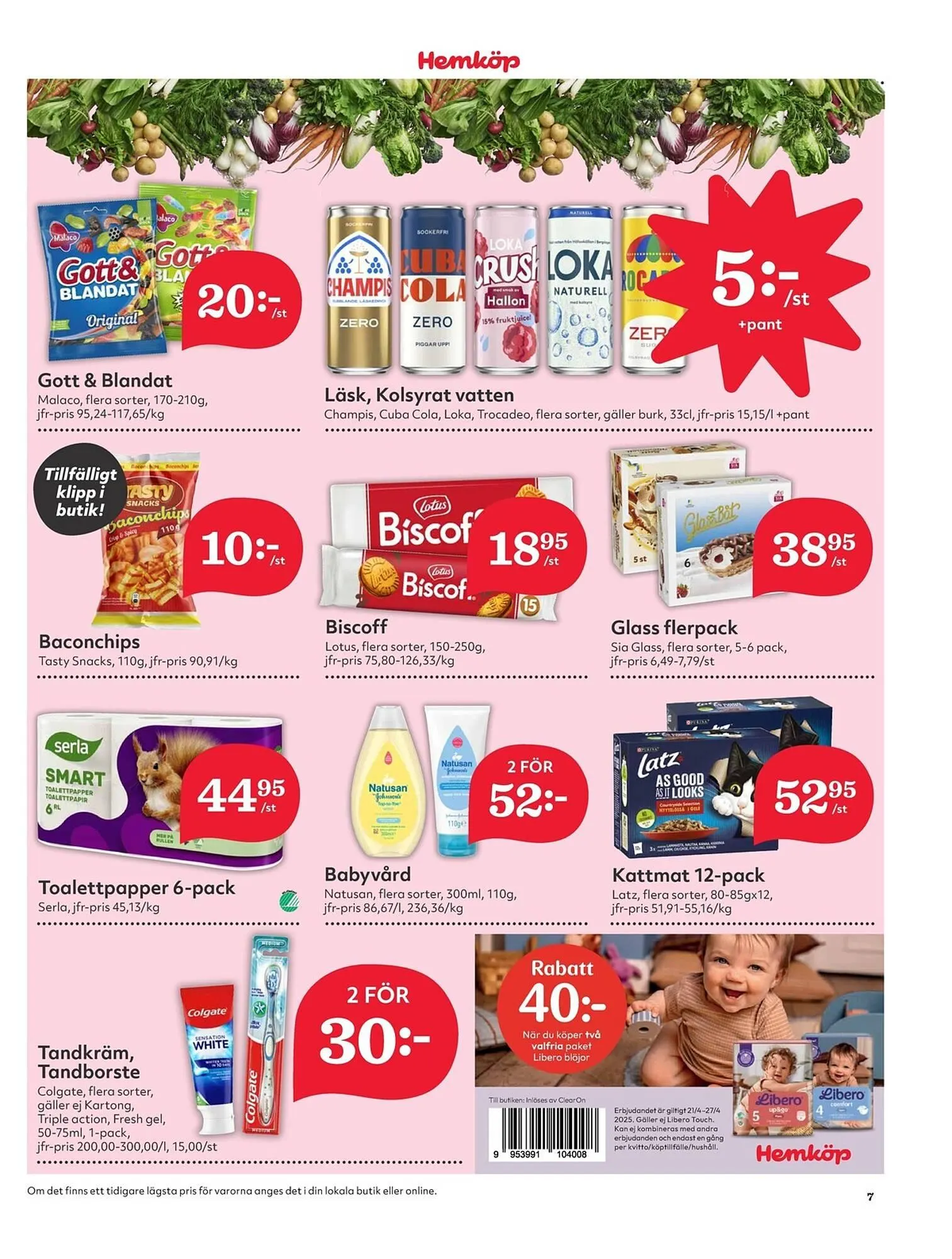 Hemköp reklamblad från 22 april till 28 april 2025 - Reklamblad sidor 7