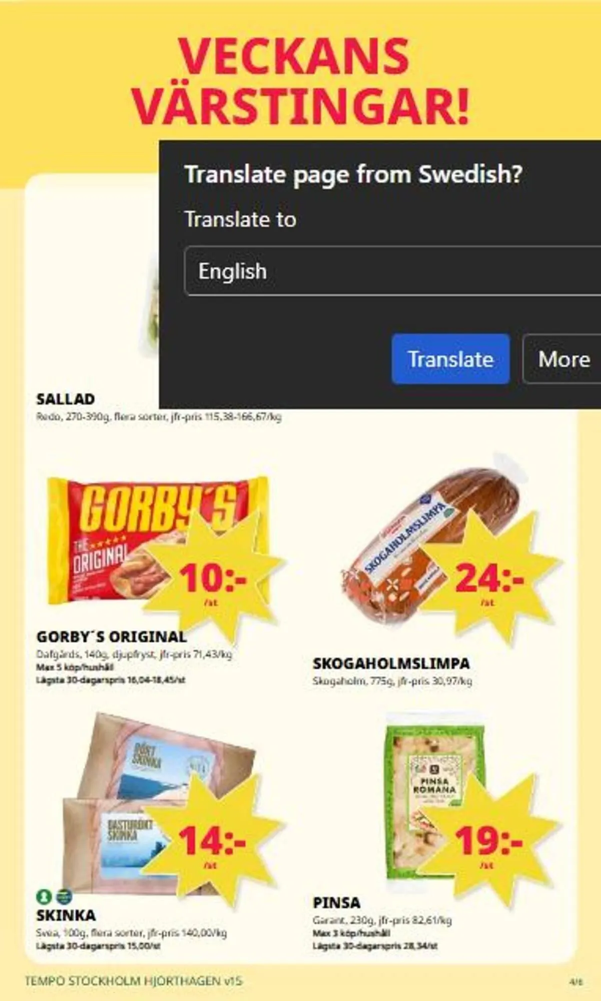 Tempo reklamblad från 6 april till 12 april 2026 - Reklamblad sidor 4