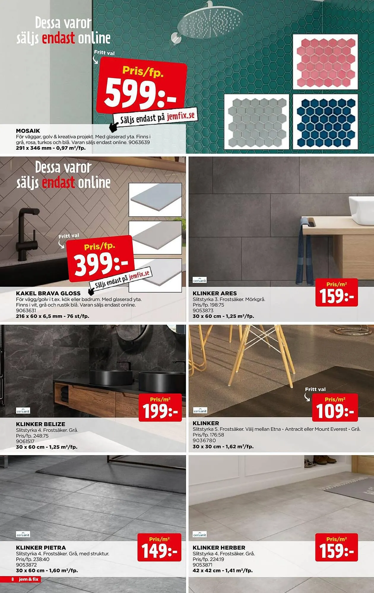 Jem&Fix reklamblad från 27 augusti till 10 september 2023 - Reklamblad sidor 8