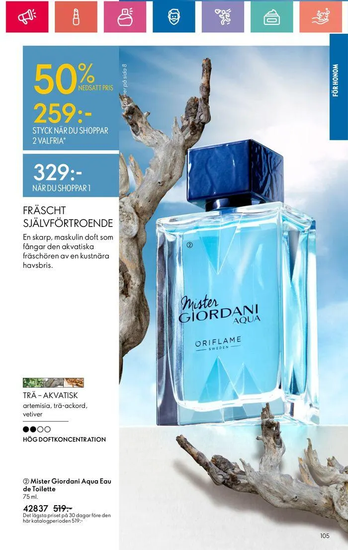 Oriflame reklamblad från 20 juni till 4 juli 2024 - Reklamblad sidor 105