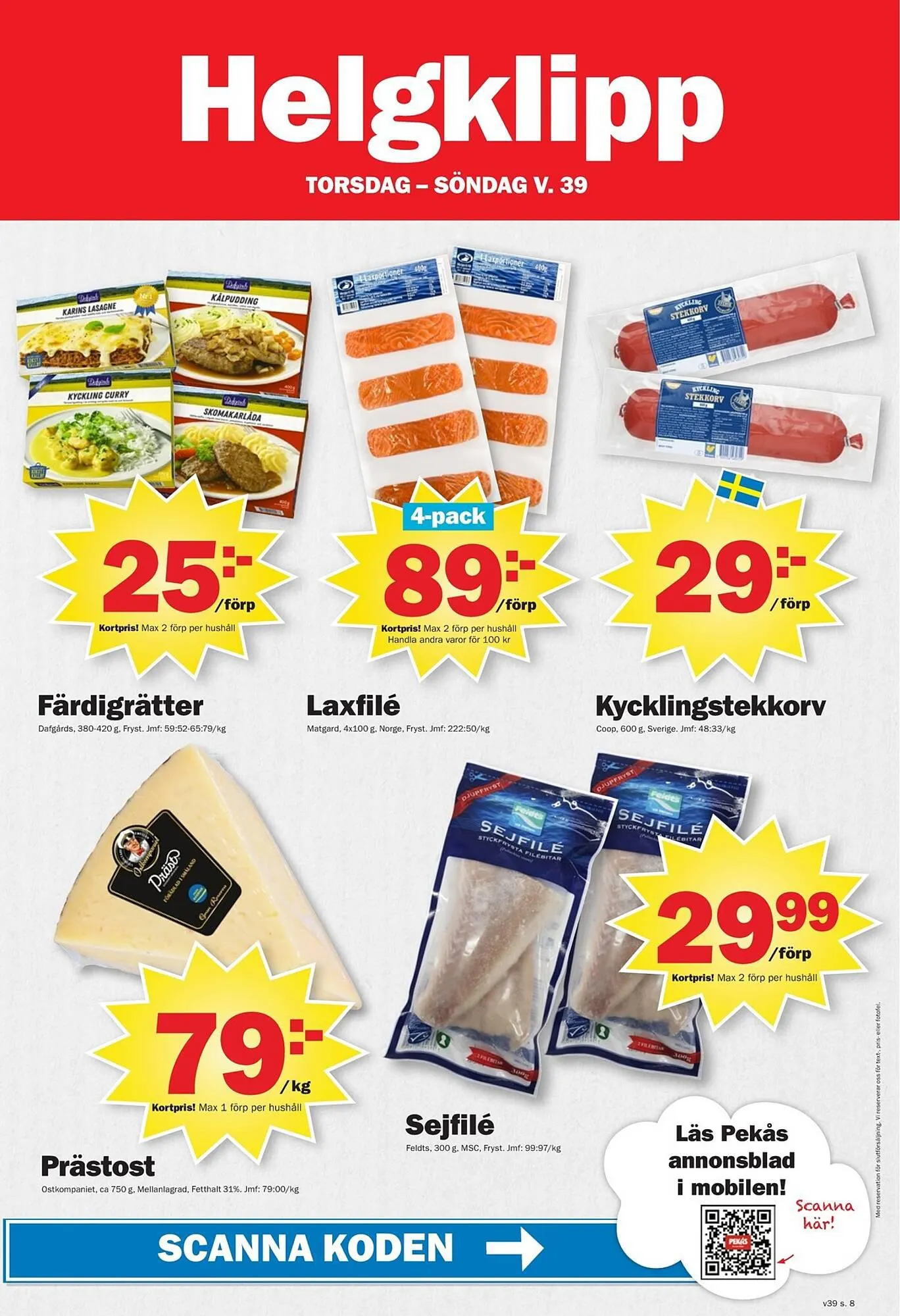 Pekås reklamblad från 25 september till 1 oktober 2023 - Reklamblad sidor 8