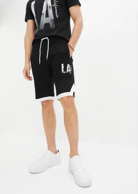 Trikåbermudas i ekologisk bomull, Regular Fit