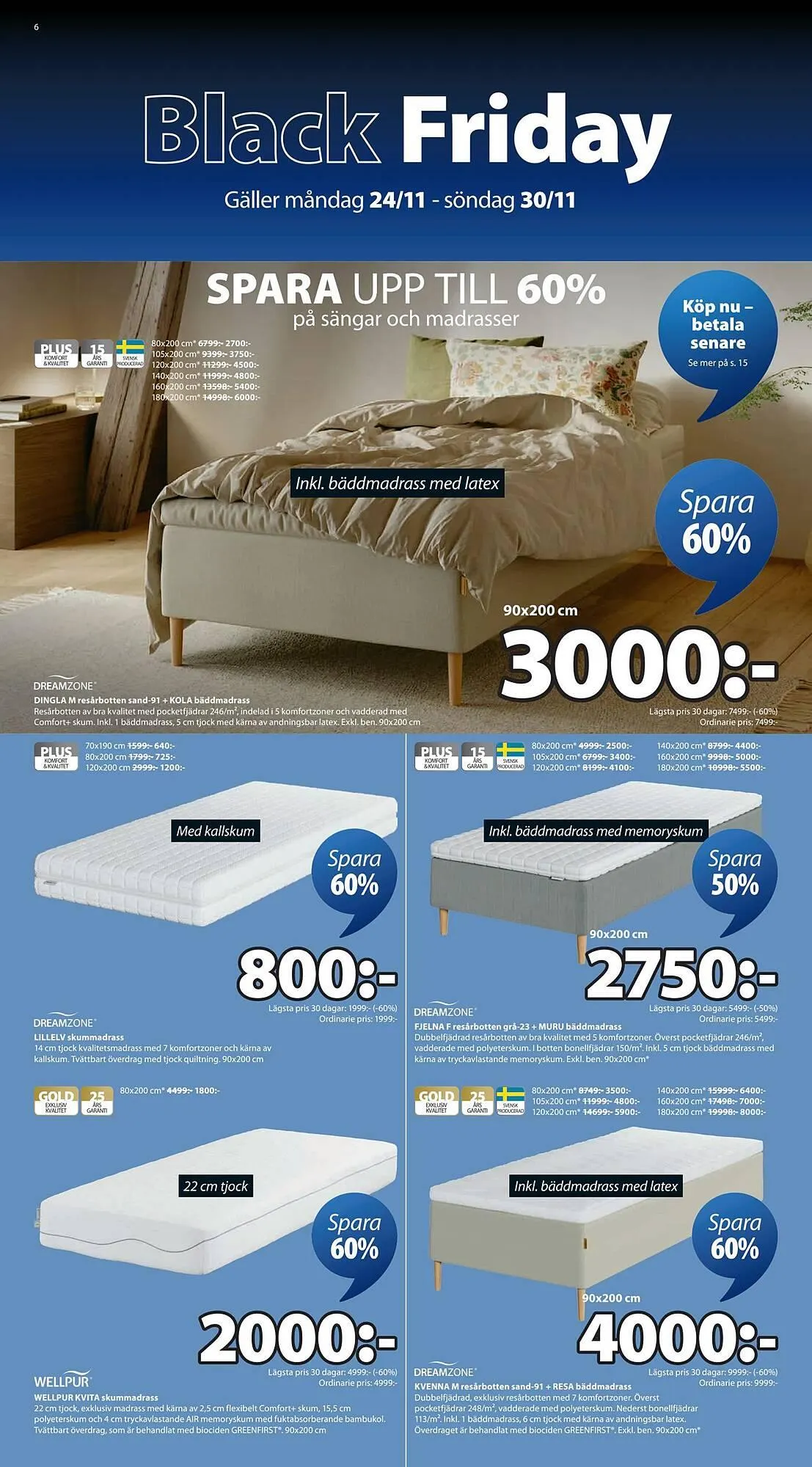 JYSK reklamblad från 24 november till 30 november 2025 - Reklamblad sidor 6