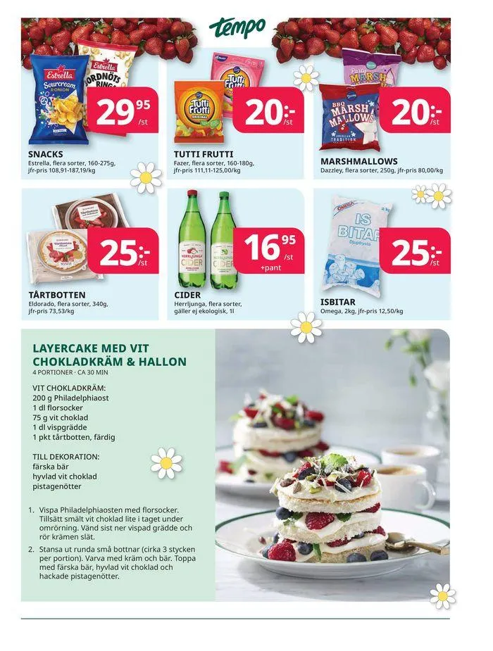 Veckans erbjudanden Tempo från 17 juni till 1 juli 2024 - Reklamblad sidor 7