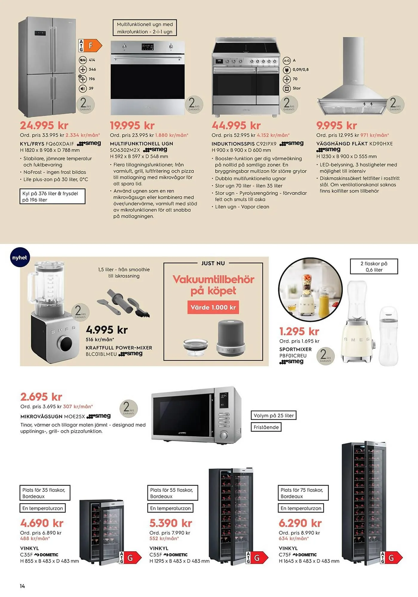Electrolux Home reklamblad från 21 augusti till 2 oktober 2023 - Reklamblad sidor 14