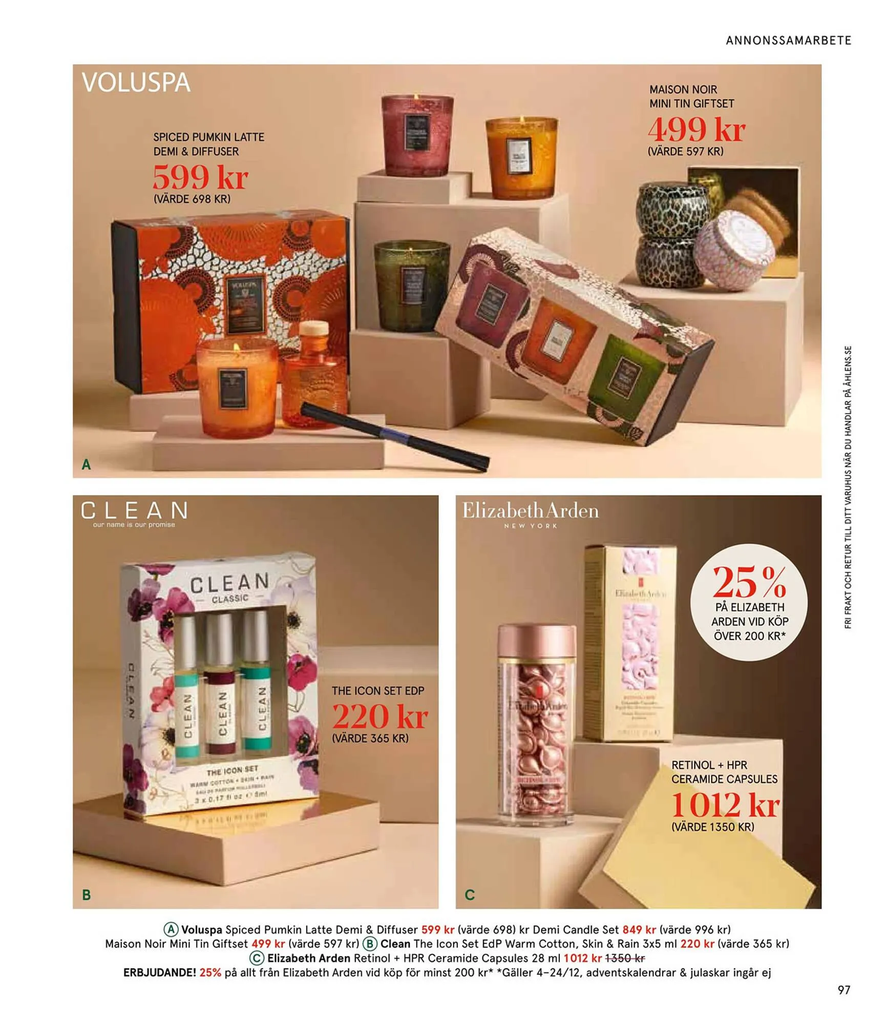 Åhléns reklamblad från 25 november till 24 december 2024 - Reklamblad sidor 97