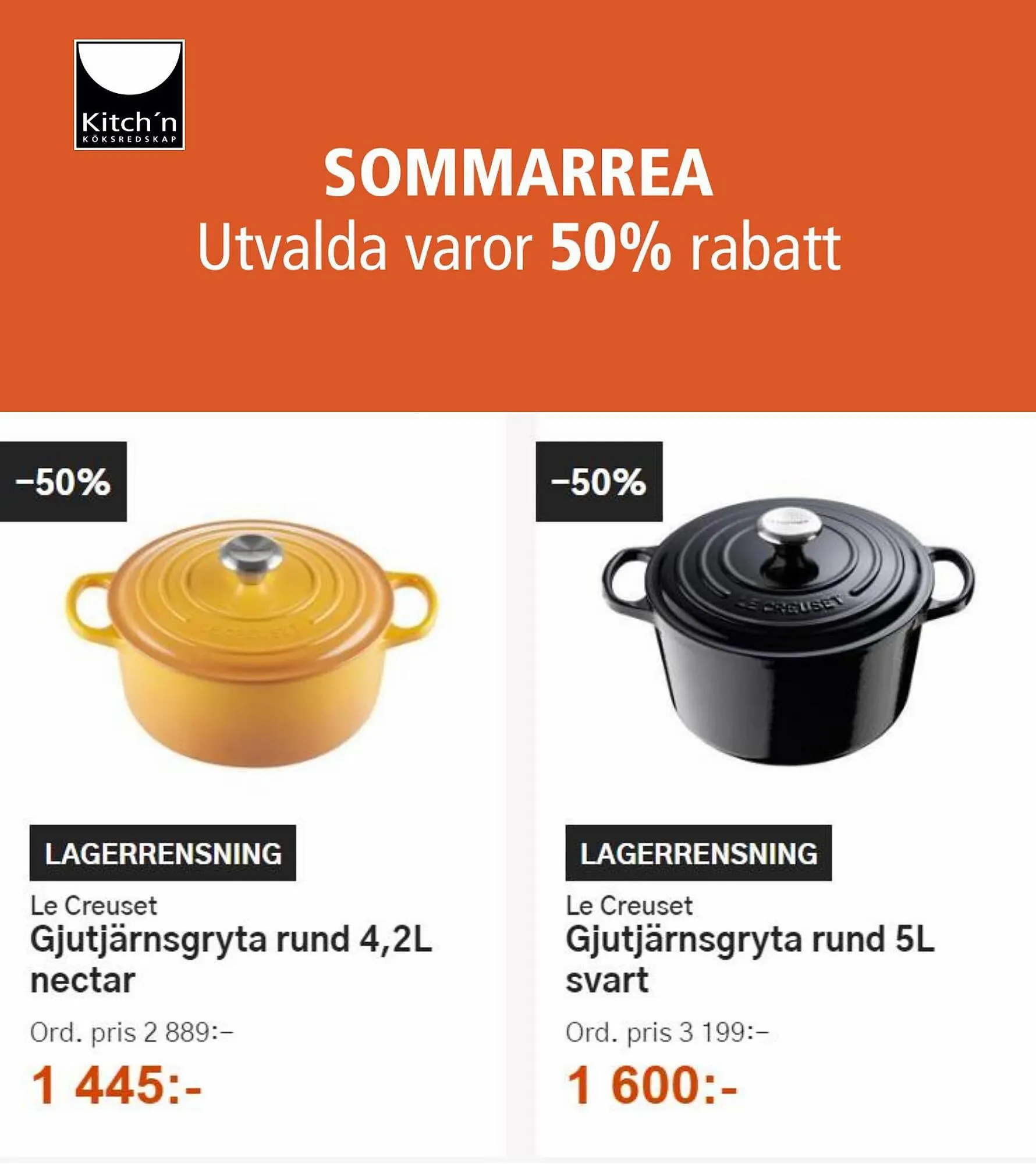Kitch'n reklamblad från 2 juli till 5 augusti 2023 - Reklamblad sidor 1