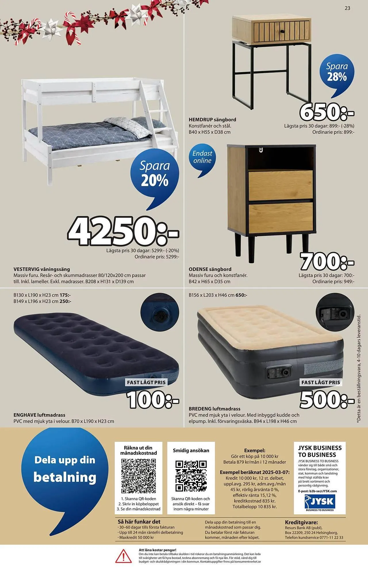 JYSK reklamblad från 20 oktober till 2 november 2025 - Reklamblad sidor 23
