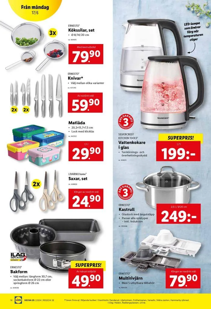 ERBJUDANDEN VECKA 25 från 17 juni till 23 juni 2024 - Reklamblad sidor 16
