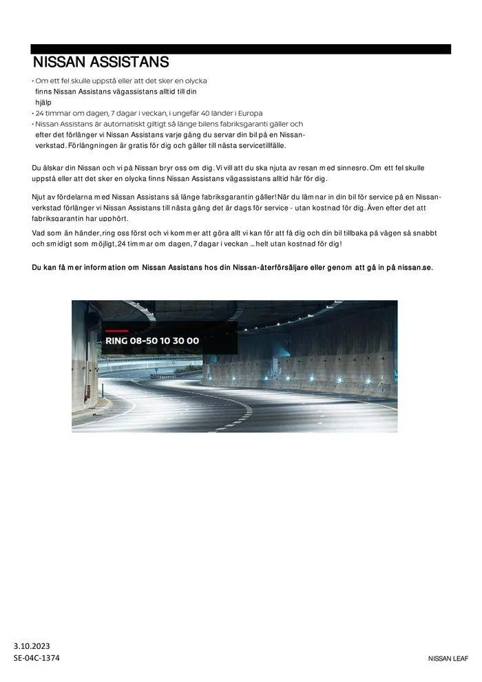 Nissan LEAF från 17 oktober till 17 oktober 2024 - Reklamblad sidor 14