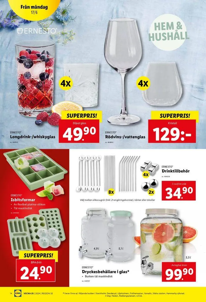ERBJUDANDEN VECKA 25 från 17 juni till 23 juni 2024 - Reklamblad sidor 14