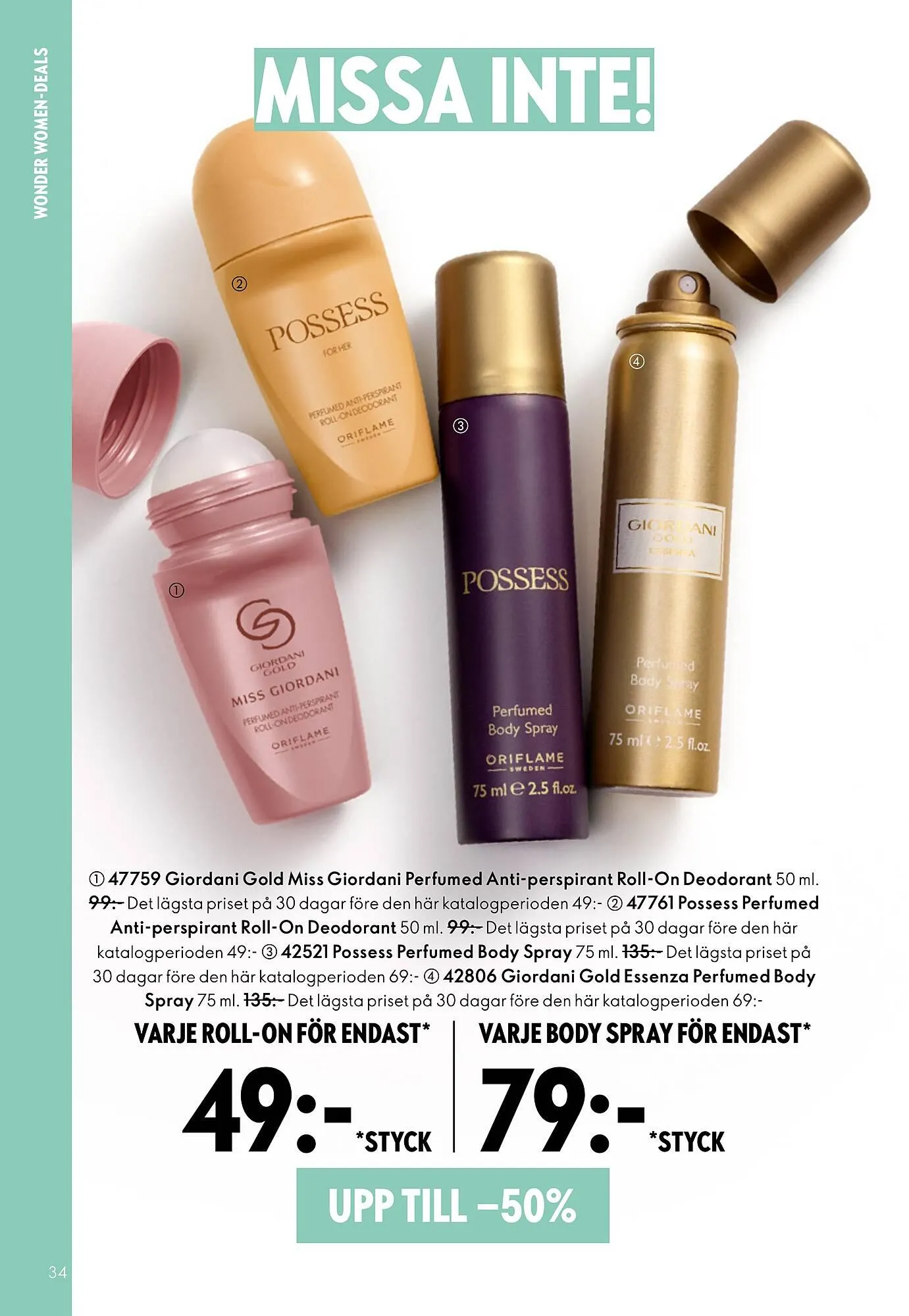Oriflame reklamblad från 18 februari till 10 mars 2026 - Reklamblad sidor 34