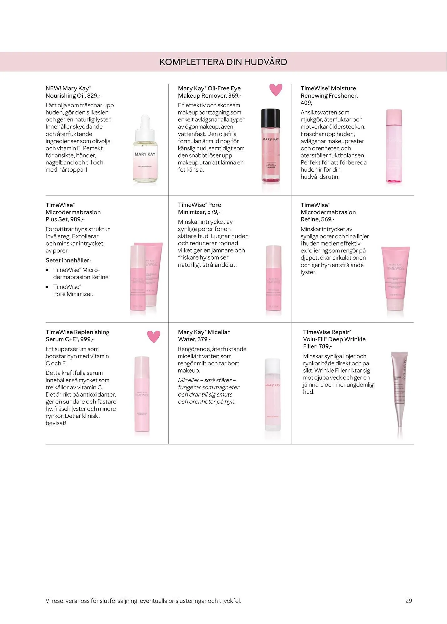 Mary Kay reklamblad från 8 april till 30 april 2025 - Reklamblad sidor 29