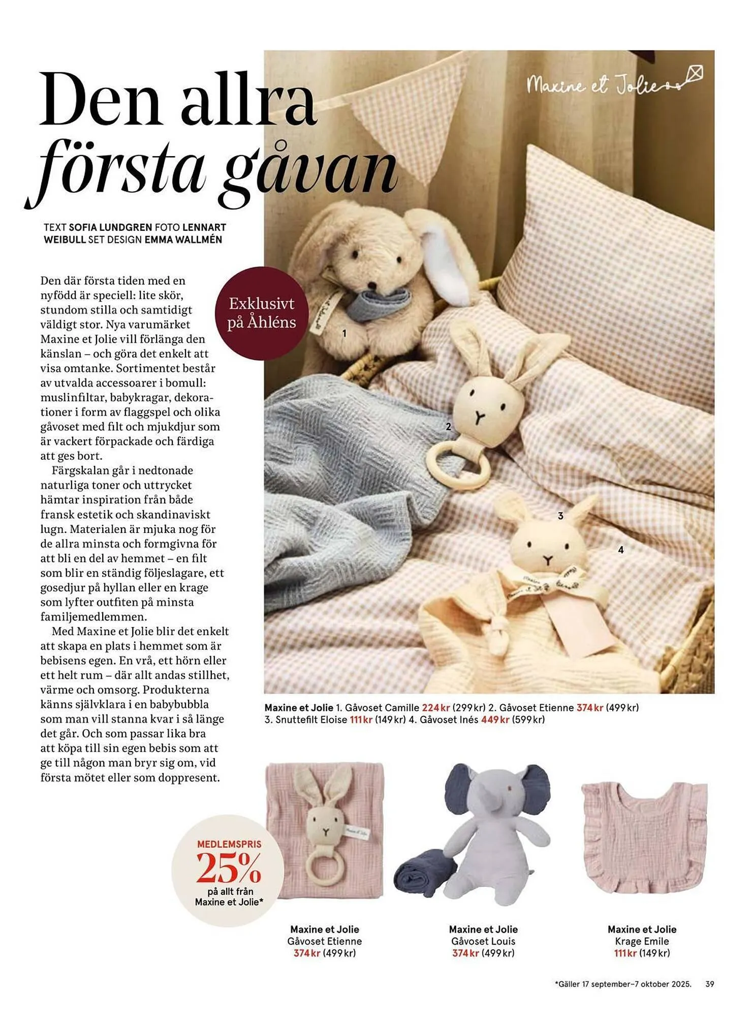 Åhléns reklamblad från 17 september till 7 oktober 2025 - Reklamblad sidor 39