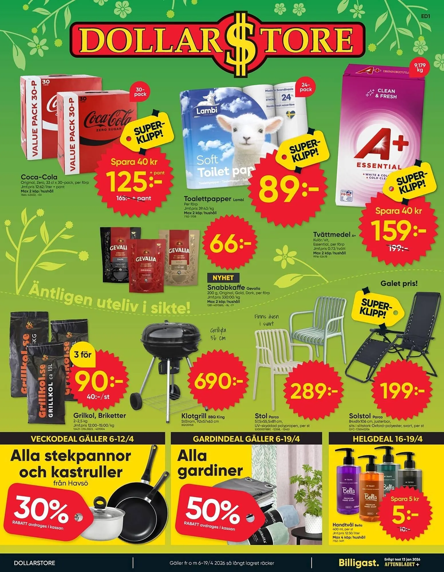 DollarStore annonsblad från 6 april till 19 april 2026 - Reklamblad sidor 1