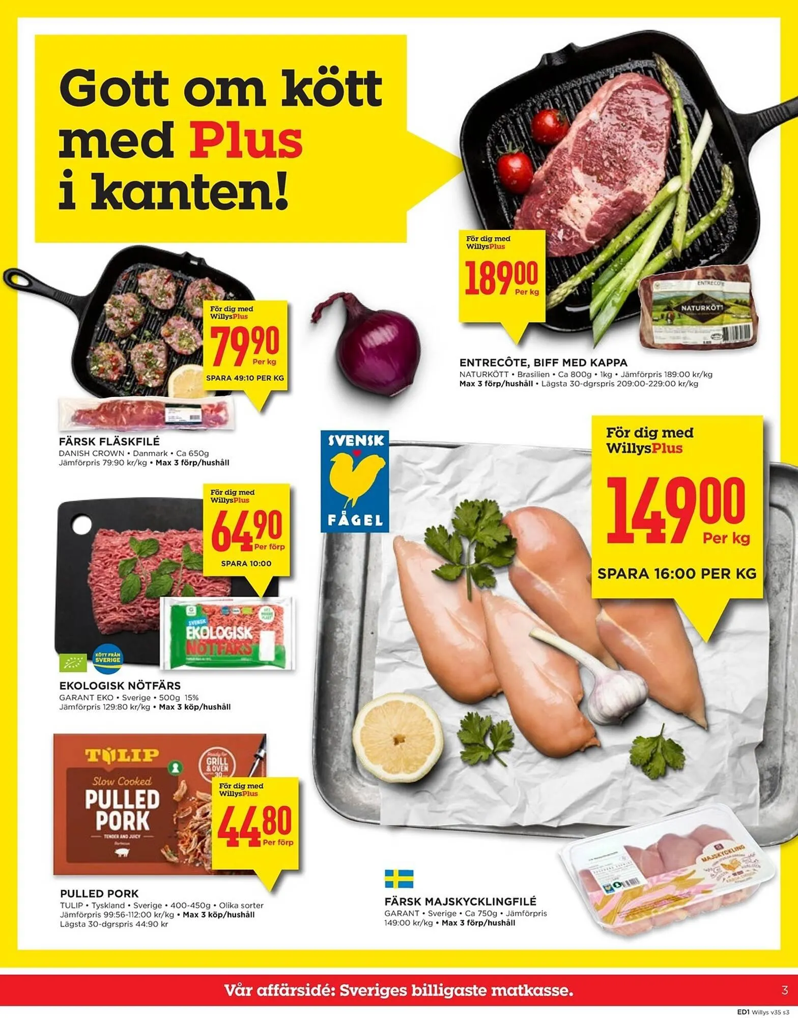 Willys reklamblad från 25 augusti till 31 augusti 2025 - Reklamblad sidor 3