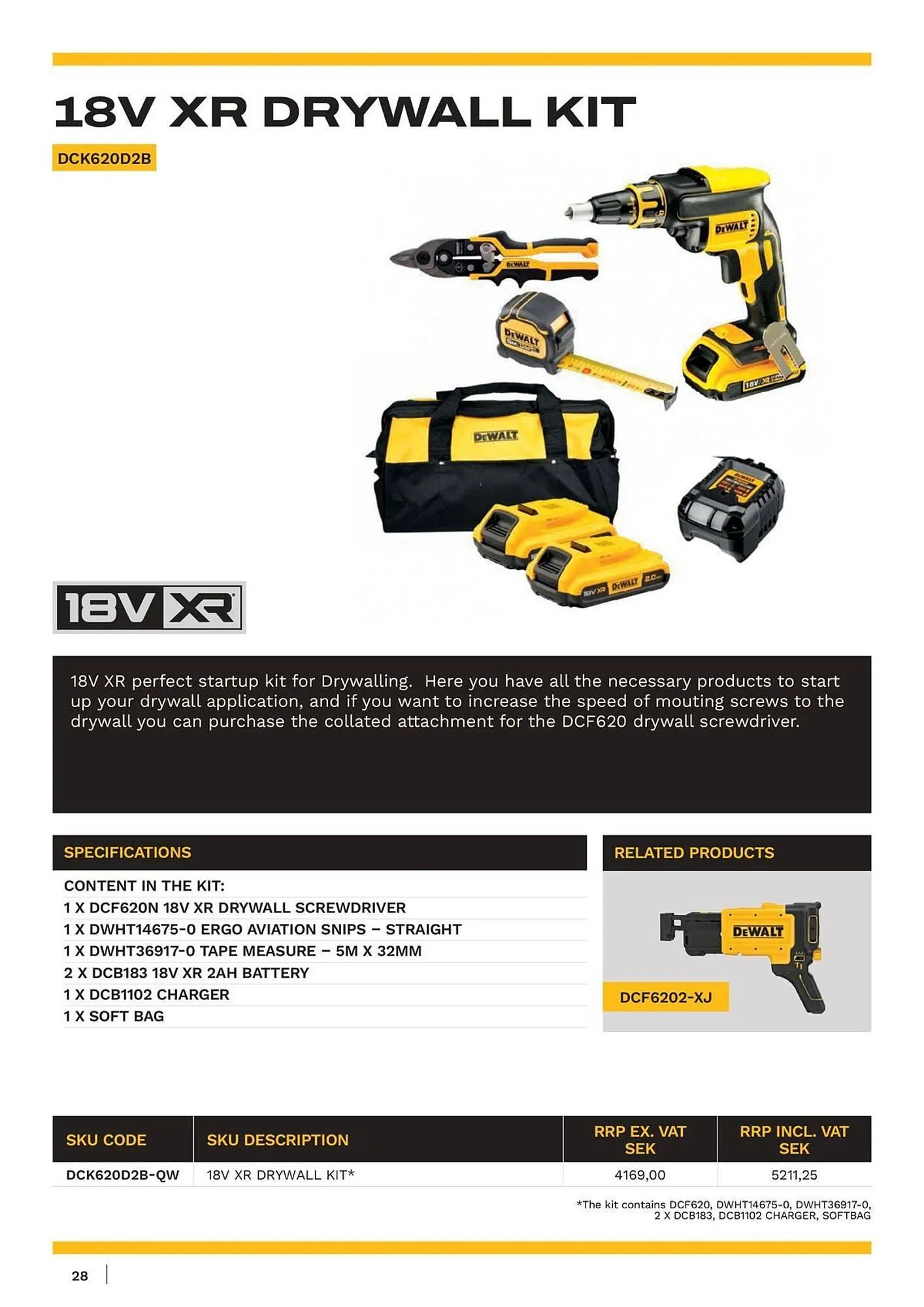 Dewalt reklamblad från 18 oktober till 1 november 2025 - Reklamblad sidor 28
