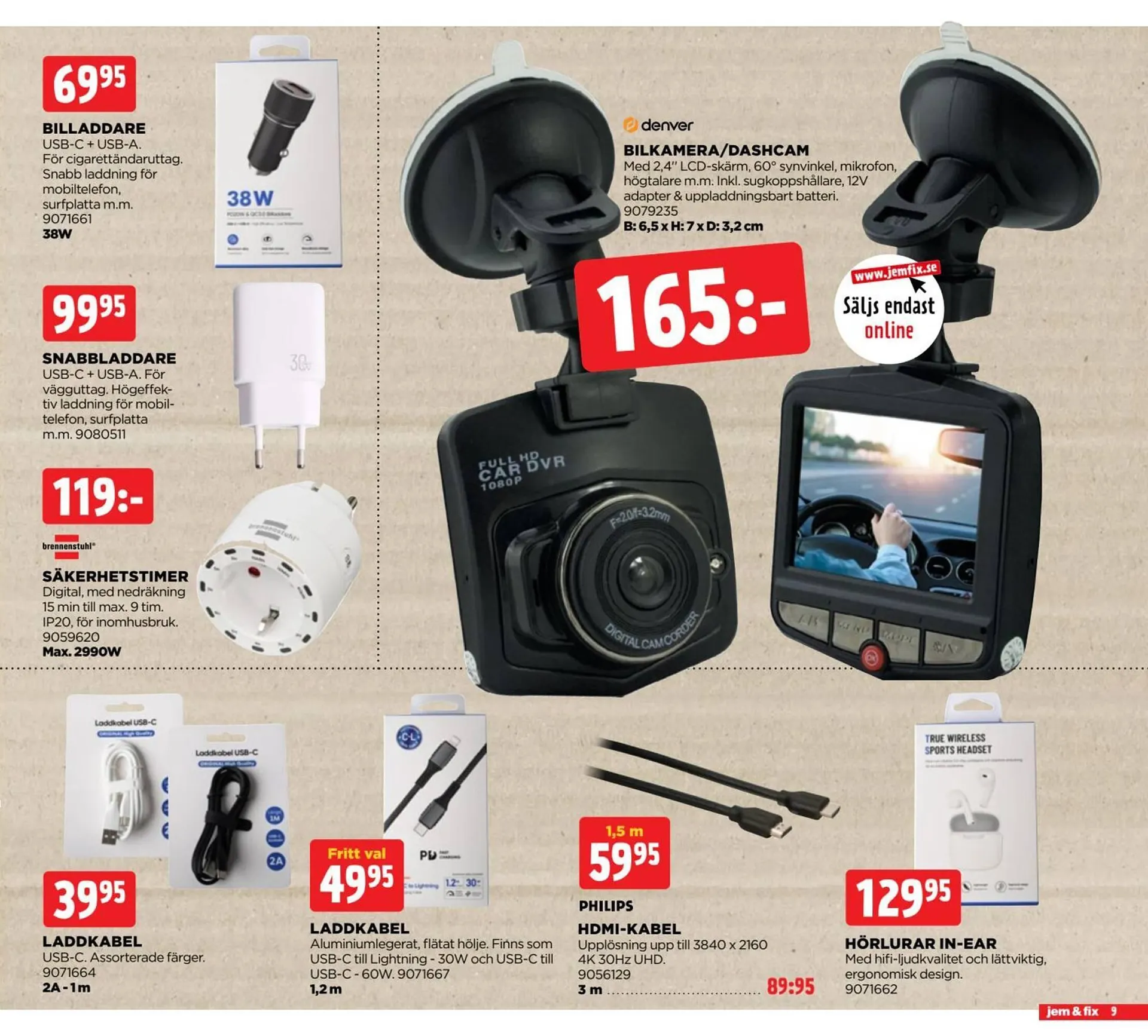 Jem&Fix reklamblad från 22 september till 6 oktober 2025 - Reklamblad sidor 9