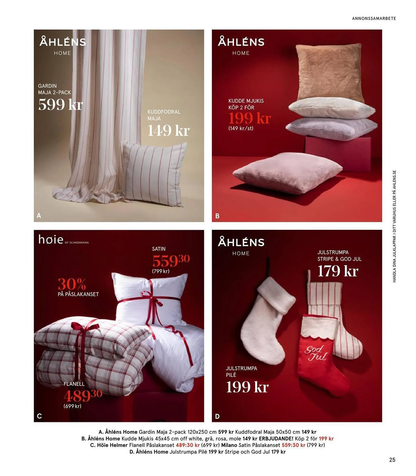 Åhléns reklamblad från 24 november till 24 december 2023 - Reklamblad sidor 25