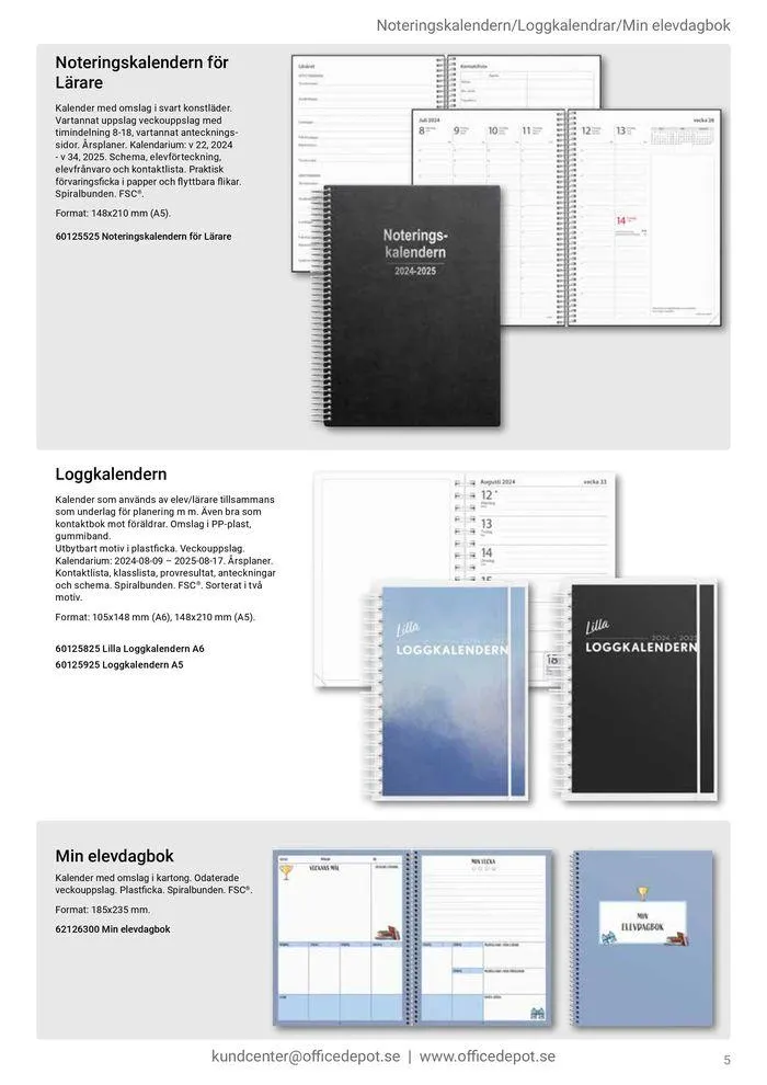 Office Depot - Lärarfolder 24/25 från 6 maj till 28 februari 2025 - Reklamblad sidor 5