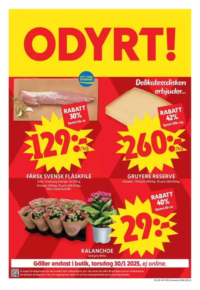 ICA Maxi Erbjudanden från 27 januari till 2 februari 2025 - Reklamblad sidor 16