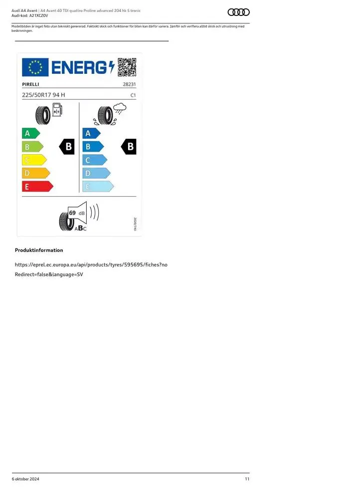 Audi A4 Avant från 6 oktober till 6 oktober 2025 - Reklamblad sidor 11